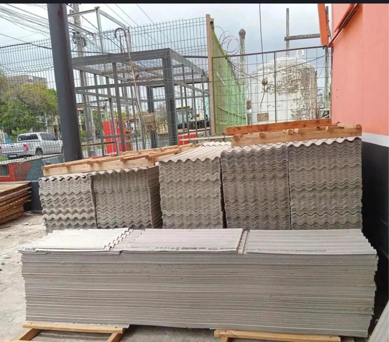 Telhas de fibrocimento 2.44x0.50 4mm