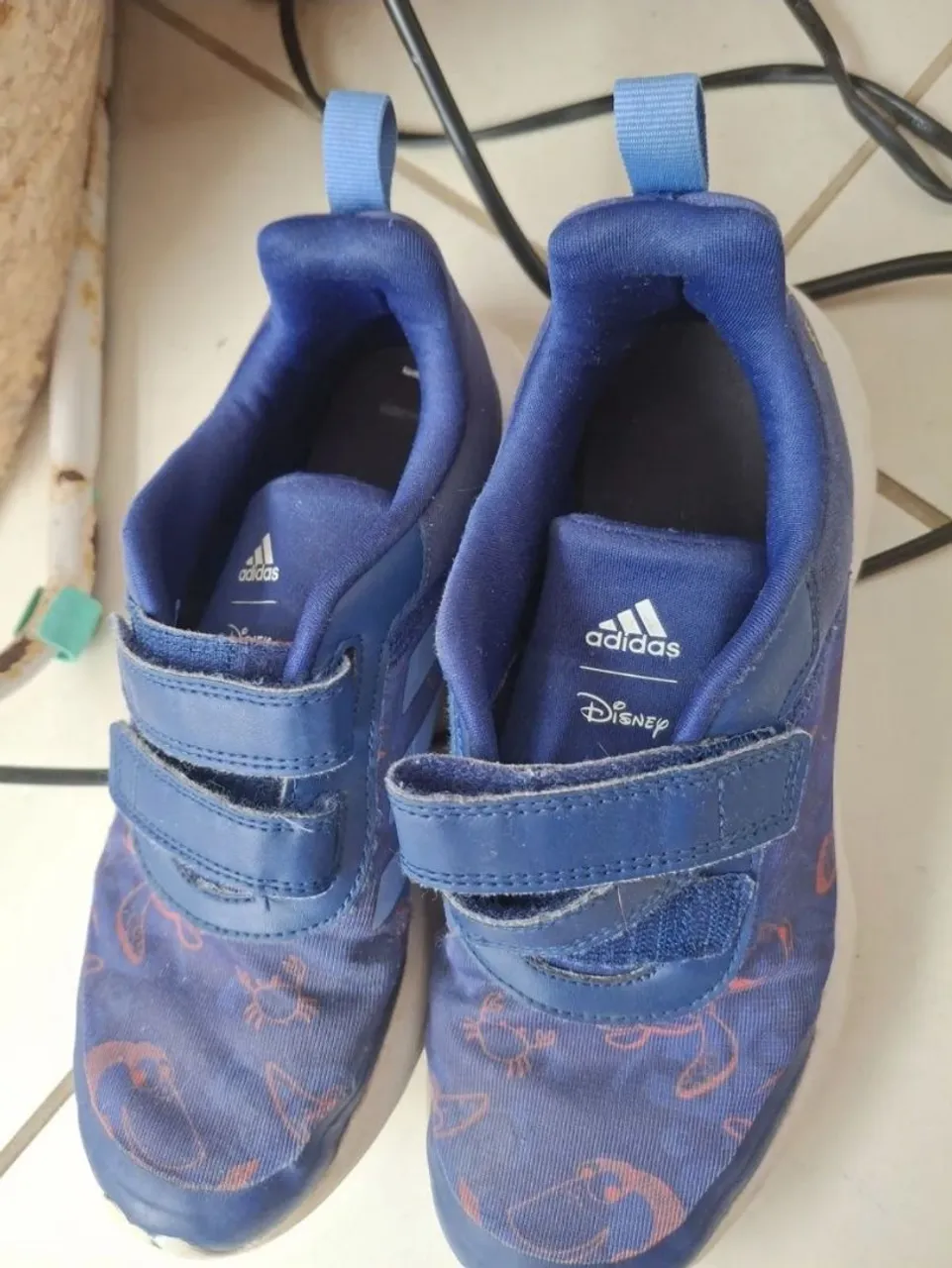 Tênis Adidas Disney Infantil Azul Número 35