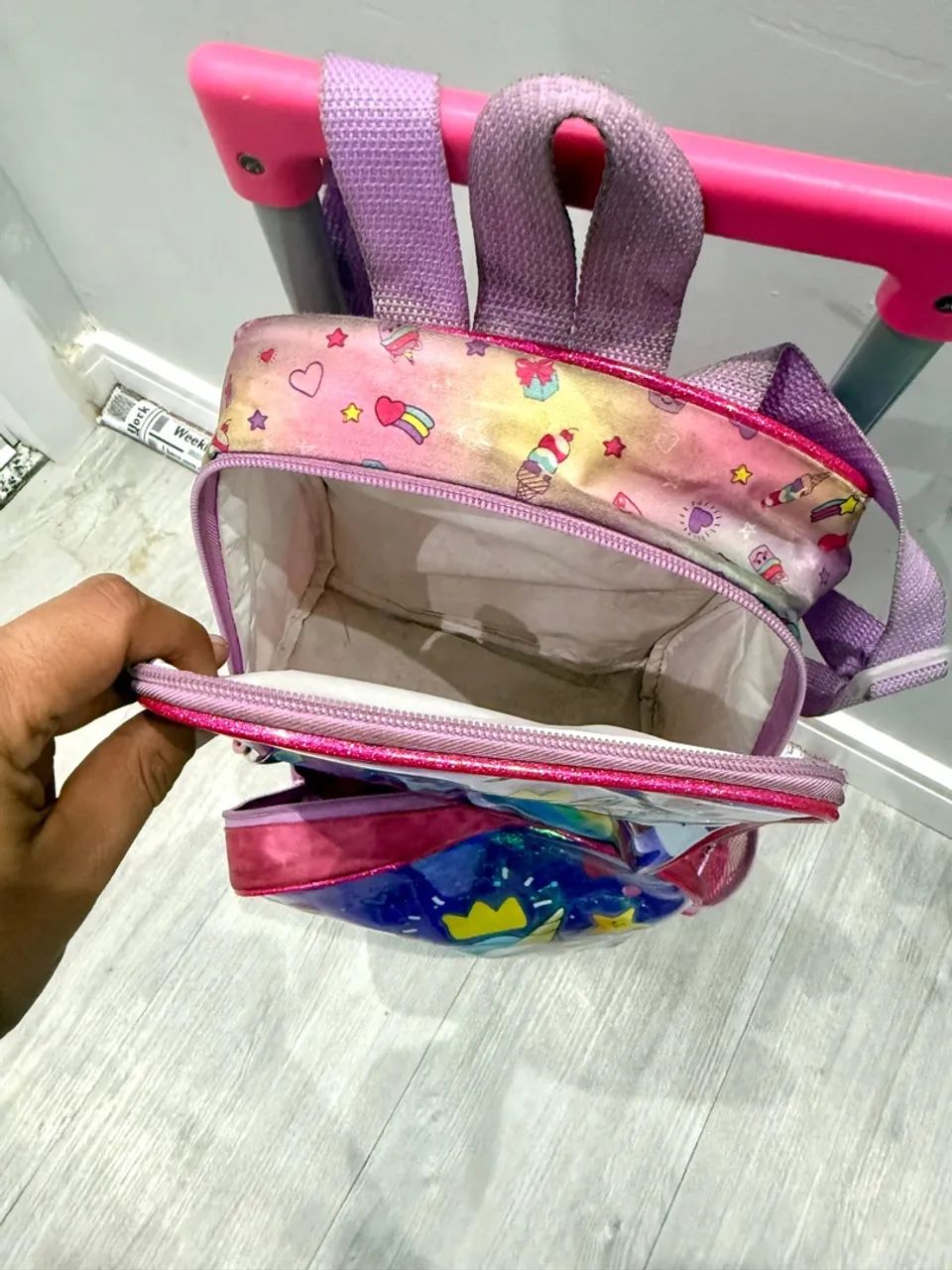 Mochila Infantil Unicórnio com Rodinhas - Foto 2