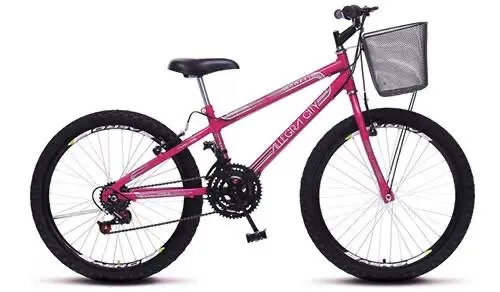 Bicicleta Aro 26 Allegra City Rosa