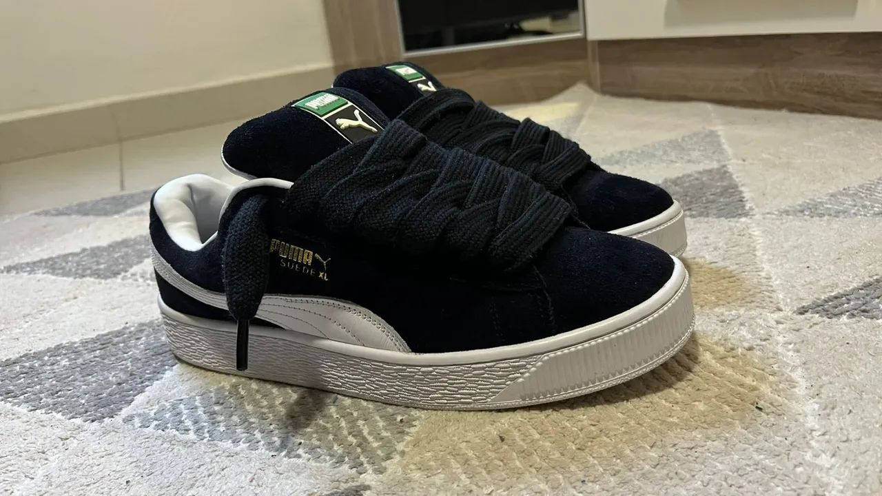Tênis Puma Suede XL Preto SemiNovo! 41 Calçados Jardim Santa