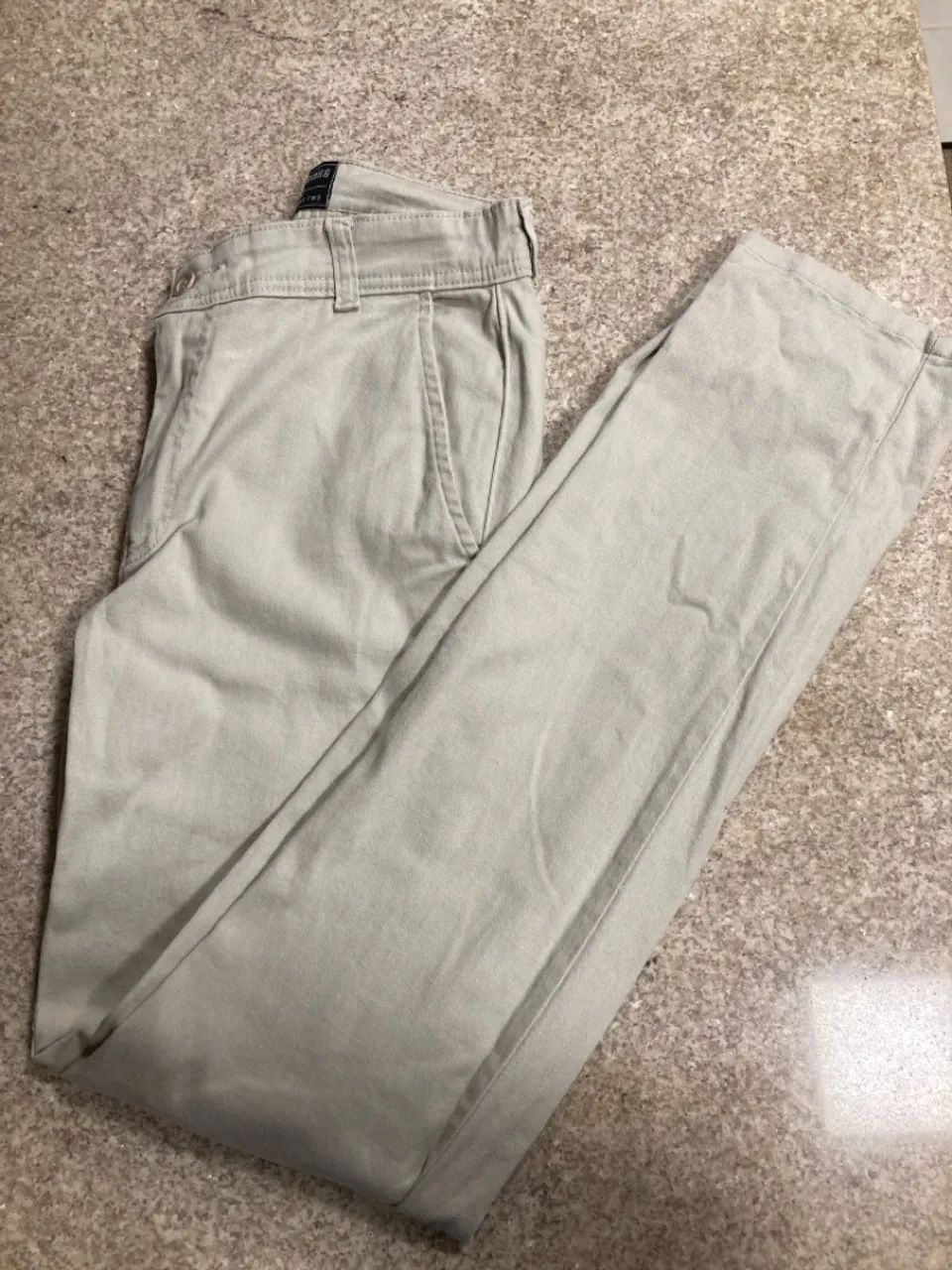 Calça de Sarja Masculina Vida Marinha Bege - Foto 4