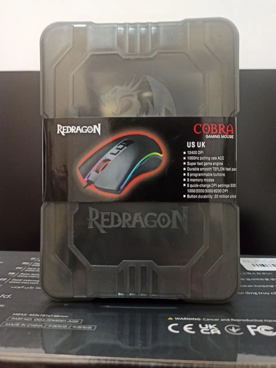 Mouse Gamer Redragon Cobra NOVO 12000 DPI