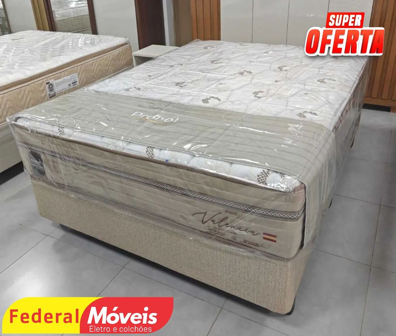 Cama Box Casal 1,38m Probel Oferta - Entregamos 