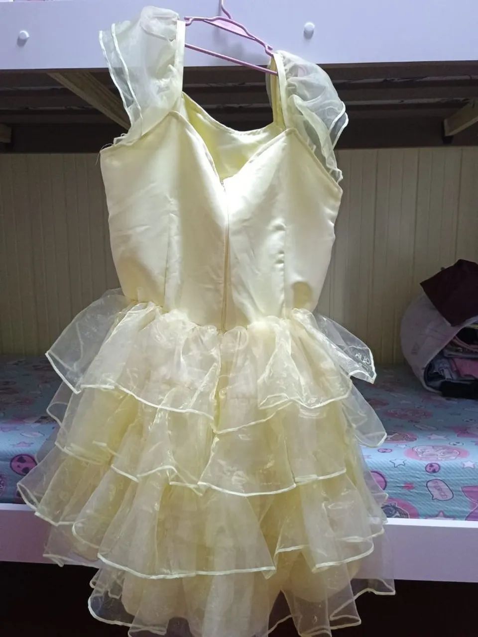 Vestido juvenil com Babados em organza - Foto 2