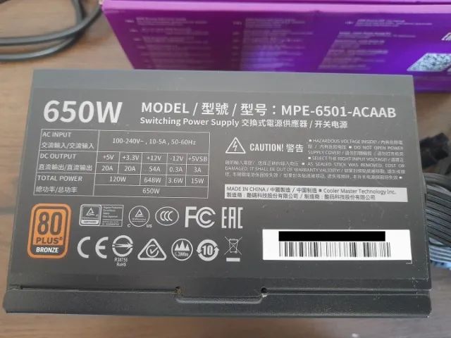 fonte Cooler Master 650w - Foto 4