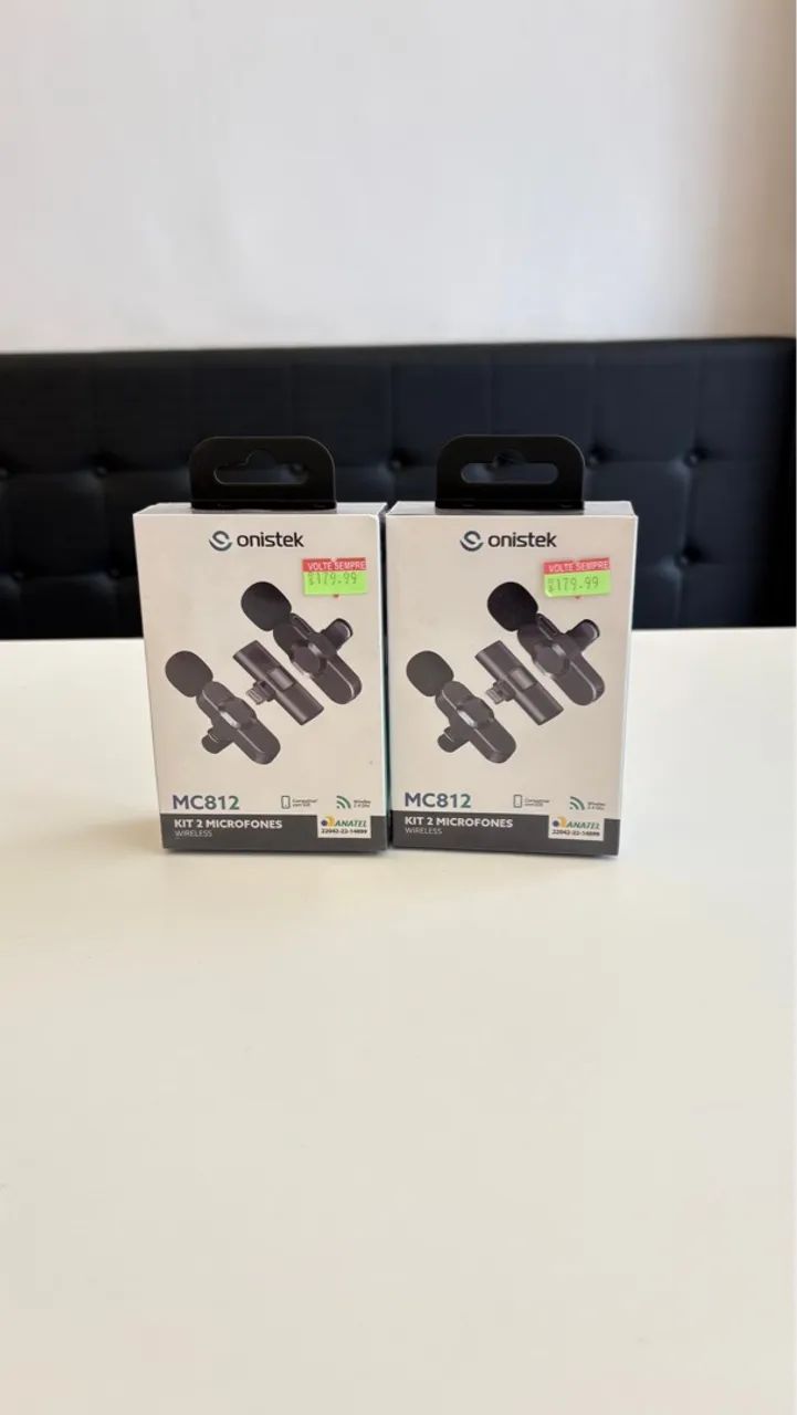 Lapela Kit 2 Microfones Onistek para Iphone Qualidade - Foto 2