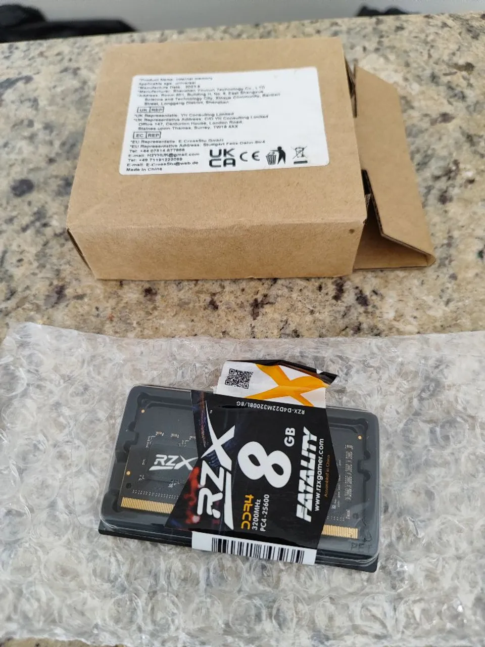 Memória RAM RZX Fatality 8GB DDR4 3200MHz