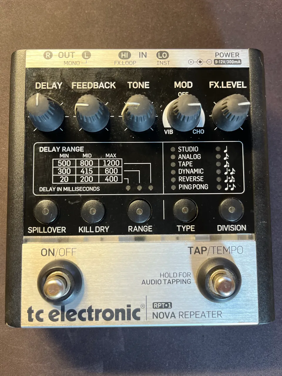nova delay tc electronic