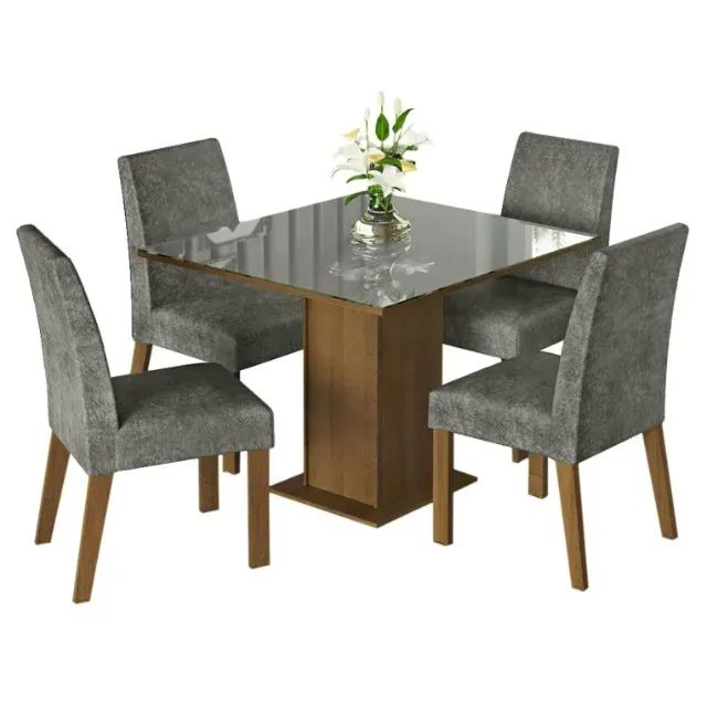 Mesa De Jantar Com 4 Cadeiras - Foto 2