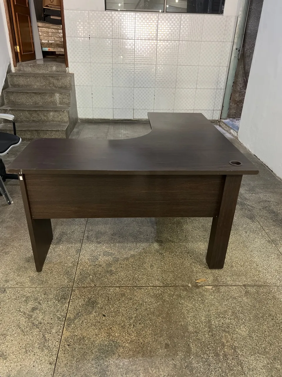Mesa de escritório em L estação de trabalho