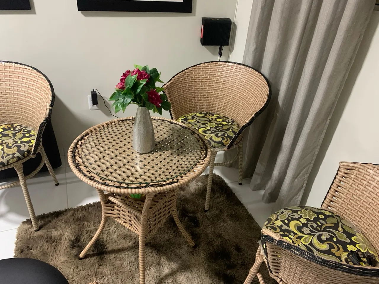 Conjunto de Cadeiras de Vime para Sala de Jantar