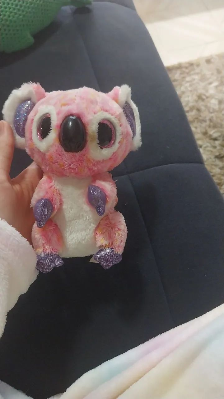 beanie boo Pelúcia Koala cor de rosa - Foto 2