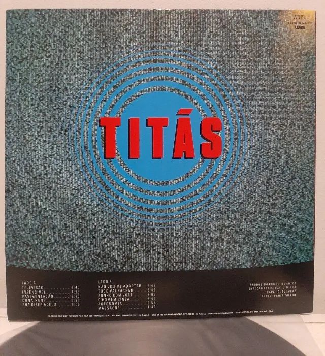 LP Disco de Vinil Titãs Televisão 1989 Excelente - Foto 2