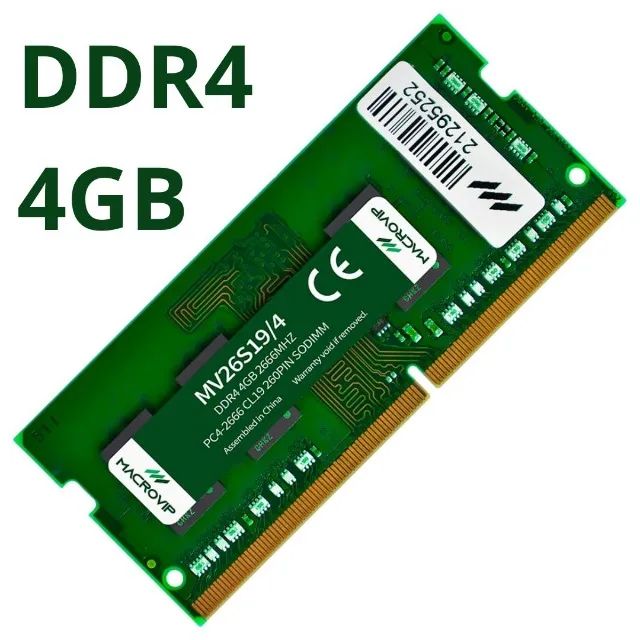 Macrovip Brand New Sealed DDR4 4GB 2666MHz RAM Memory for Laptop with Warranty64289466432387121