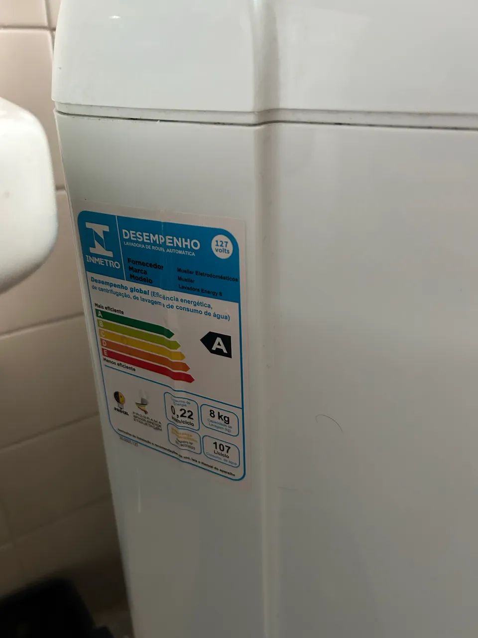 Máquina de lavar automática  mueller 8kg  - Foto 5