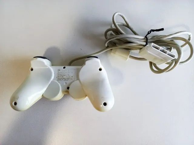 Controle PS2 Original Dualshock 2 Ceramic White D766 - Foto 4