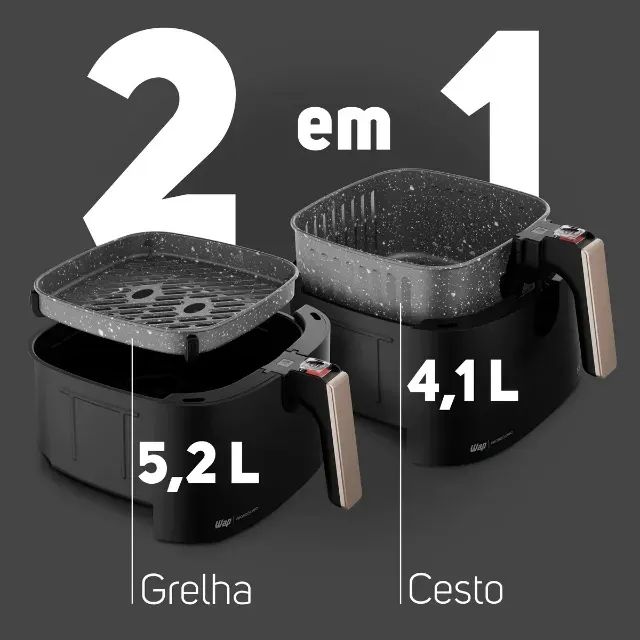 Air Fryer WAP Grand Family 5,2L 1500W  127V - Foto 3