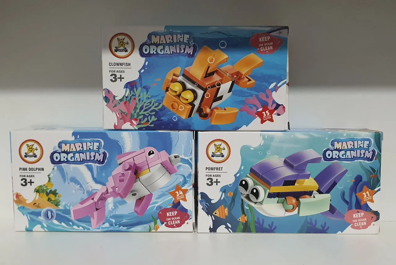 Brinquedos de montar - Organismos marinhos