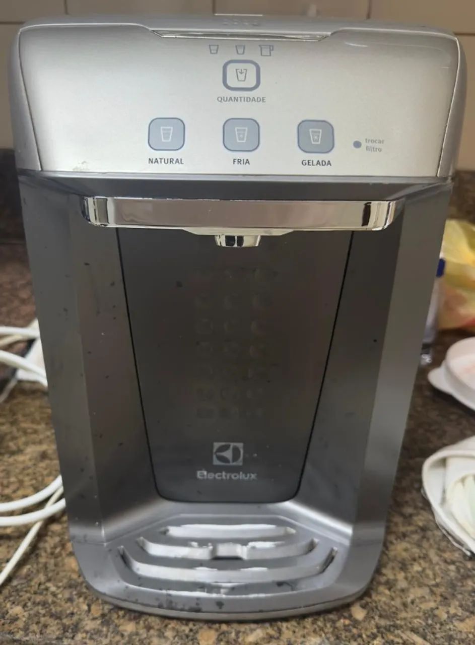 Purificador Electrolux Eletrônico c/ Painel Digital e Filtro Luz UV Bivolt Cinza