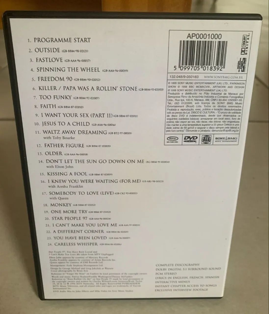 george michael - clipes -  dvd original em bom estado! - Foto 2