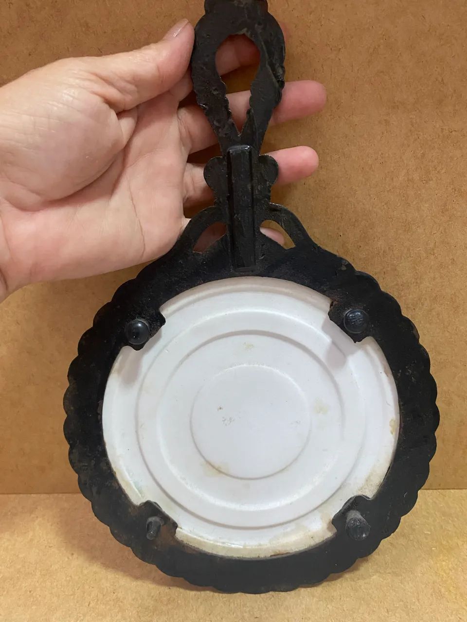 Trivette vintage de ferro fundido MUITO RARO. - Foto 4