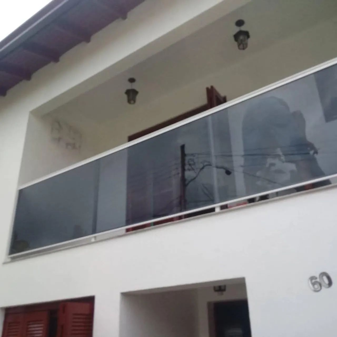 Varanda com vidro temperado