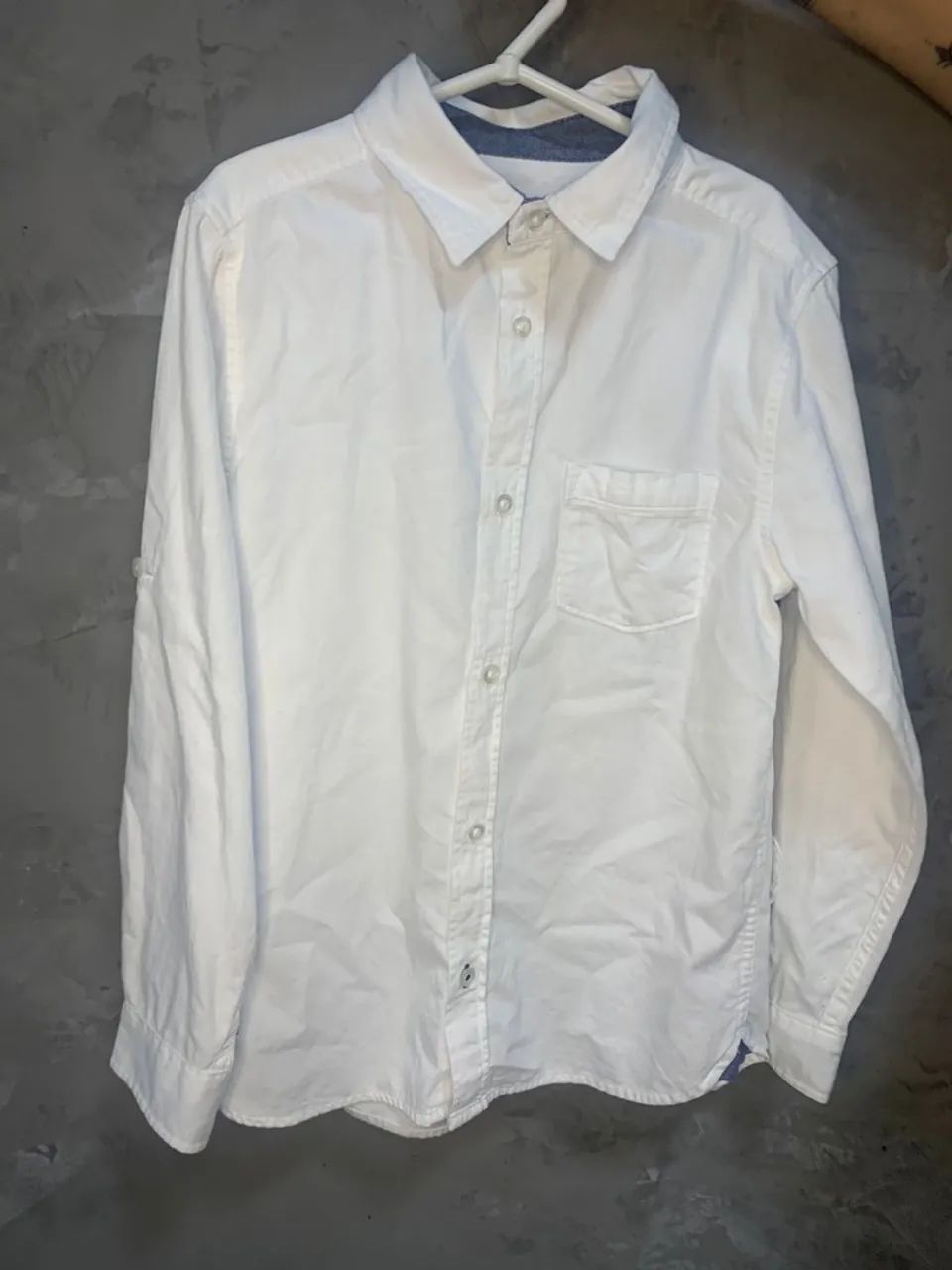 Camisa Social Infantil Branca - TAM 8