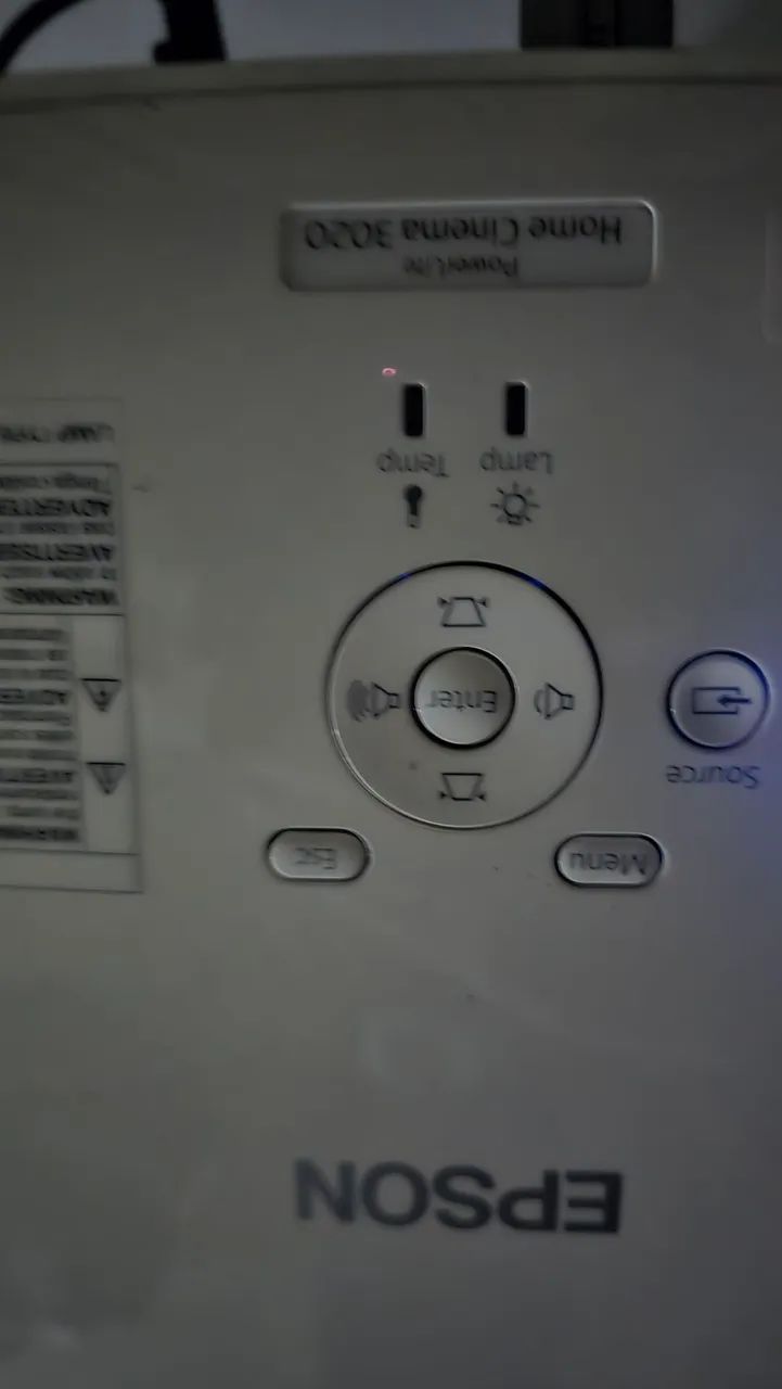 Projetor Powerlite home cineme 3020 epson com receiver sony de 720 - Foto 2