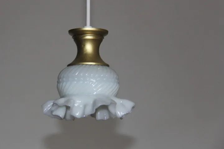 Lustre Belle Epoque Up Cycle Opaline - Anos 50 - Foto 3