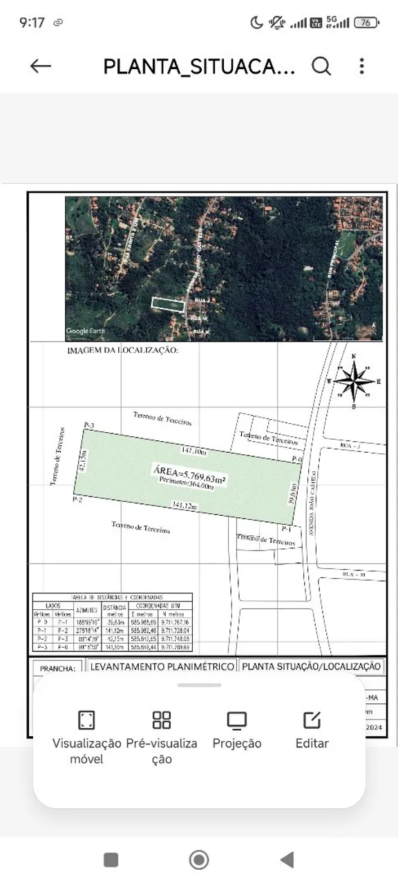 Terreno Avenida Asfaltada Area 5.769