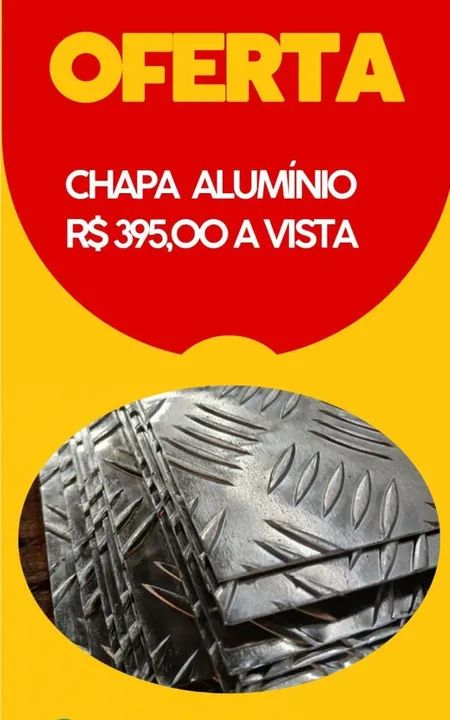 Chapa de alumínio xadrez  Sumaré