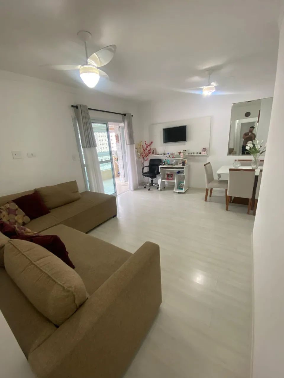 AMA-001-Apartamento mobiliado 2 dormitorios no Forte - Praia Grande - SP - Foto 5