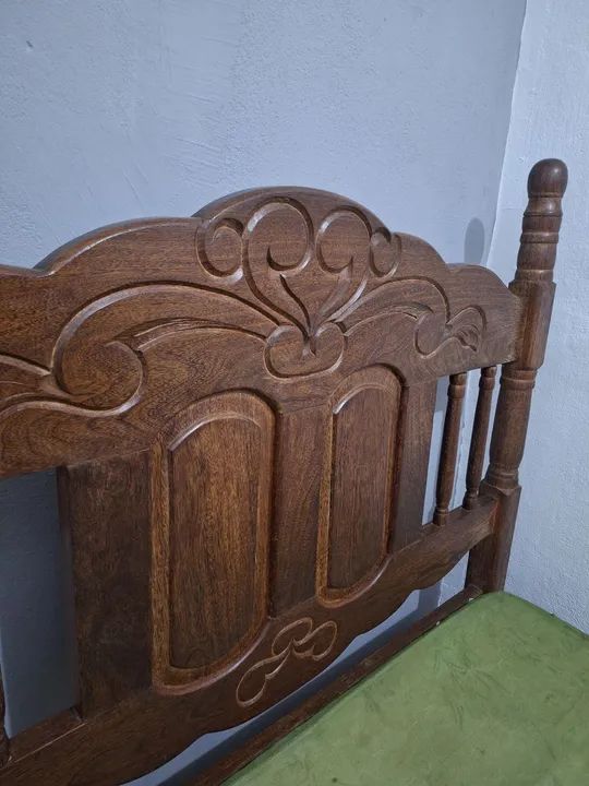 Cama de Sucupira Casal + colchão - Foto 3