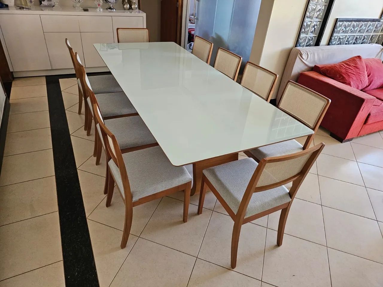 Mesa de 10 lugares madeira  - Foto 2