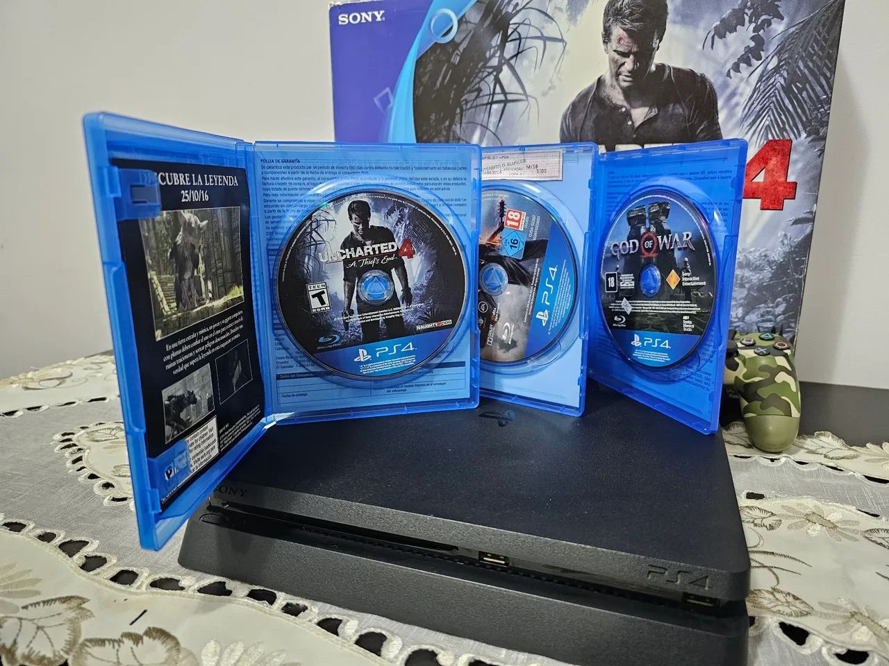 PS4 Slim com jogos - Foto 5