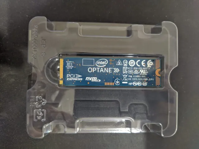SSD M2 HD Intel Optane Memory H10 - 16GB Optane + 256GB SSD NVMe