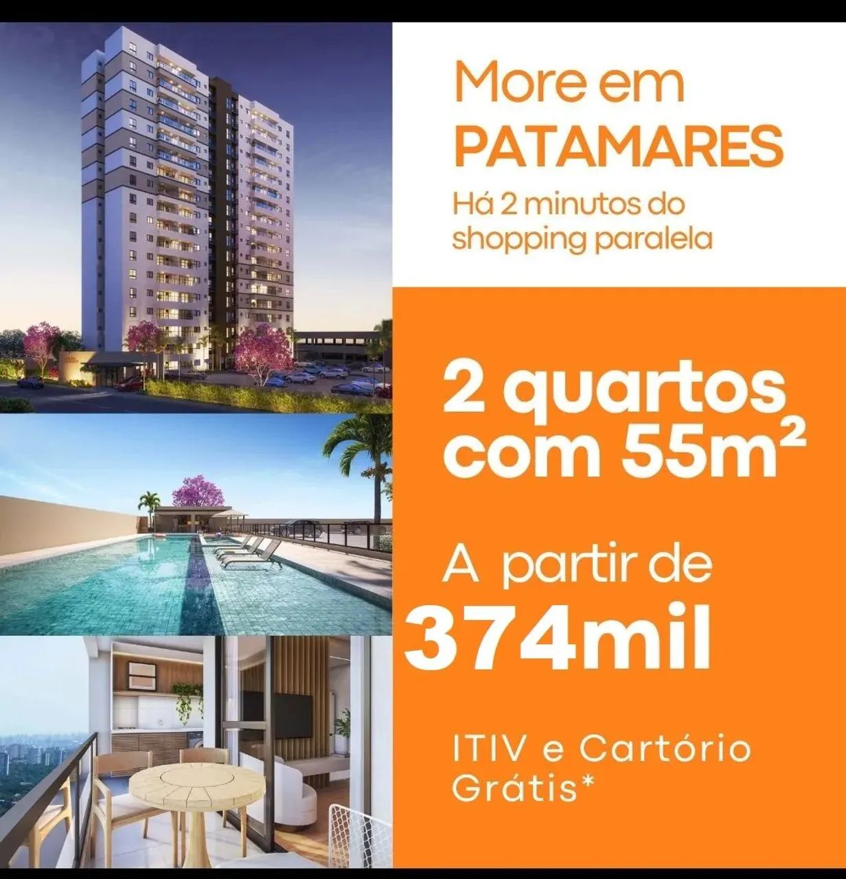 LANÇAMENTO EM PATAMARES - STANZA JARDIM PATAMARES  2 quartos (1 SUÍTE) COM INFRAESTRUTURA 