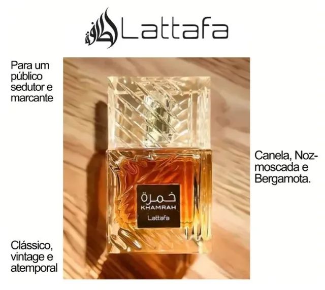 Perfume Arabe Khamrah Lattafa Eau De Parfum 100 Ml Original Lacrado - Foto 5