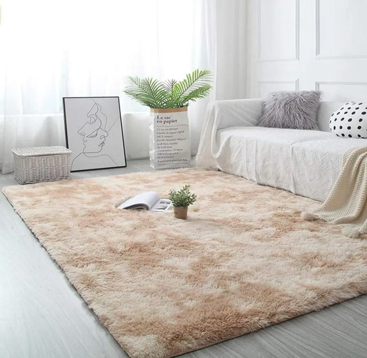 Tapete felpudo para sala ou quarto
