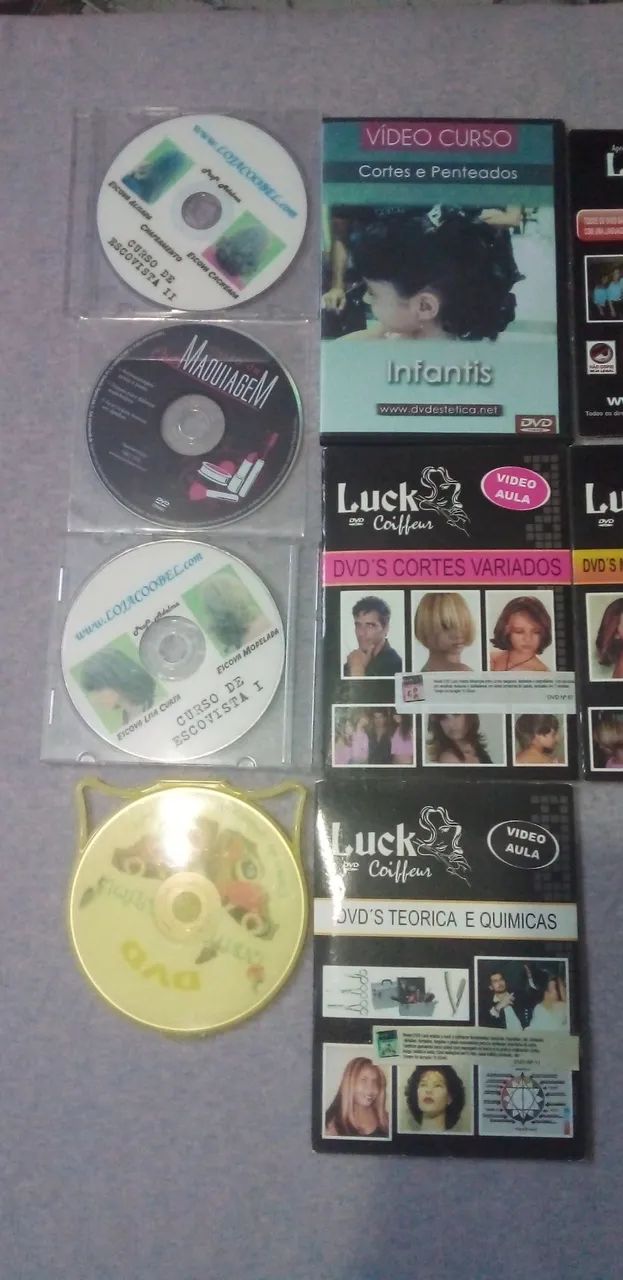 11 dvds diversos ramo da beleza