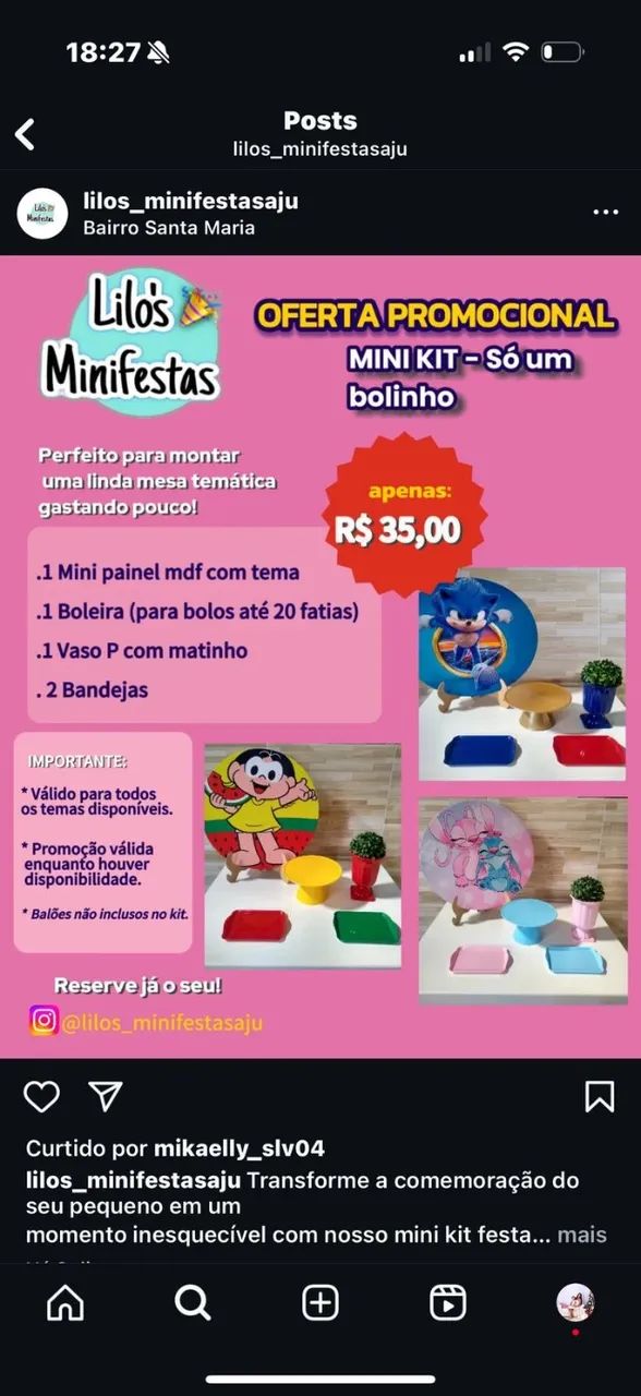 Kit festa na mesa 