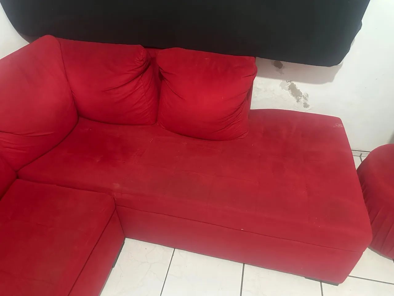 Sofá de Canto Vermelho64254009904002123