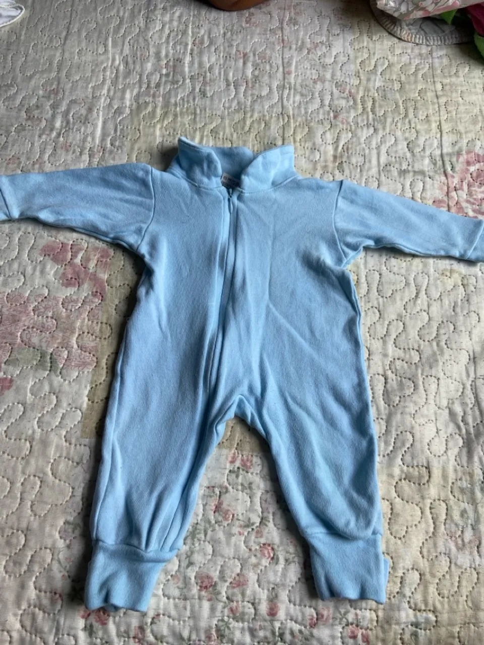 Mijão de Bebê Azul com Zíper