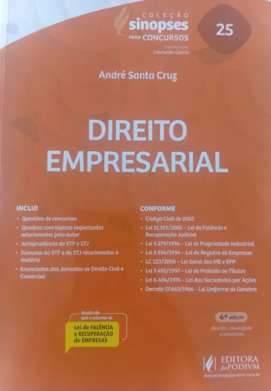 Direito Empresarial - Sinopses para Concursos - André Santa Cruz