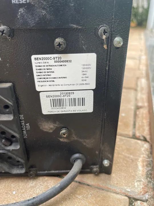 Nobreak Sen2000c-9t20 120/220v 18a - Foto 3