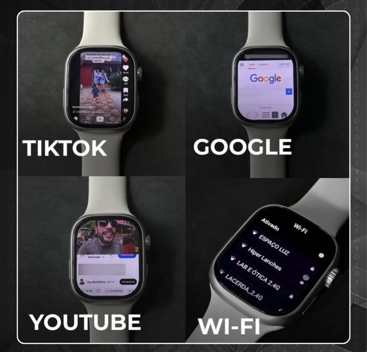 Smartwatch Horizon Lite+ c 2 Pulseiras + Fone Bluetooth  - Foto 5