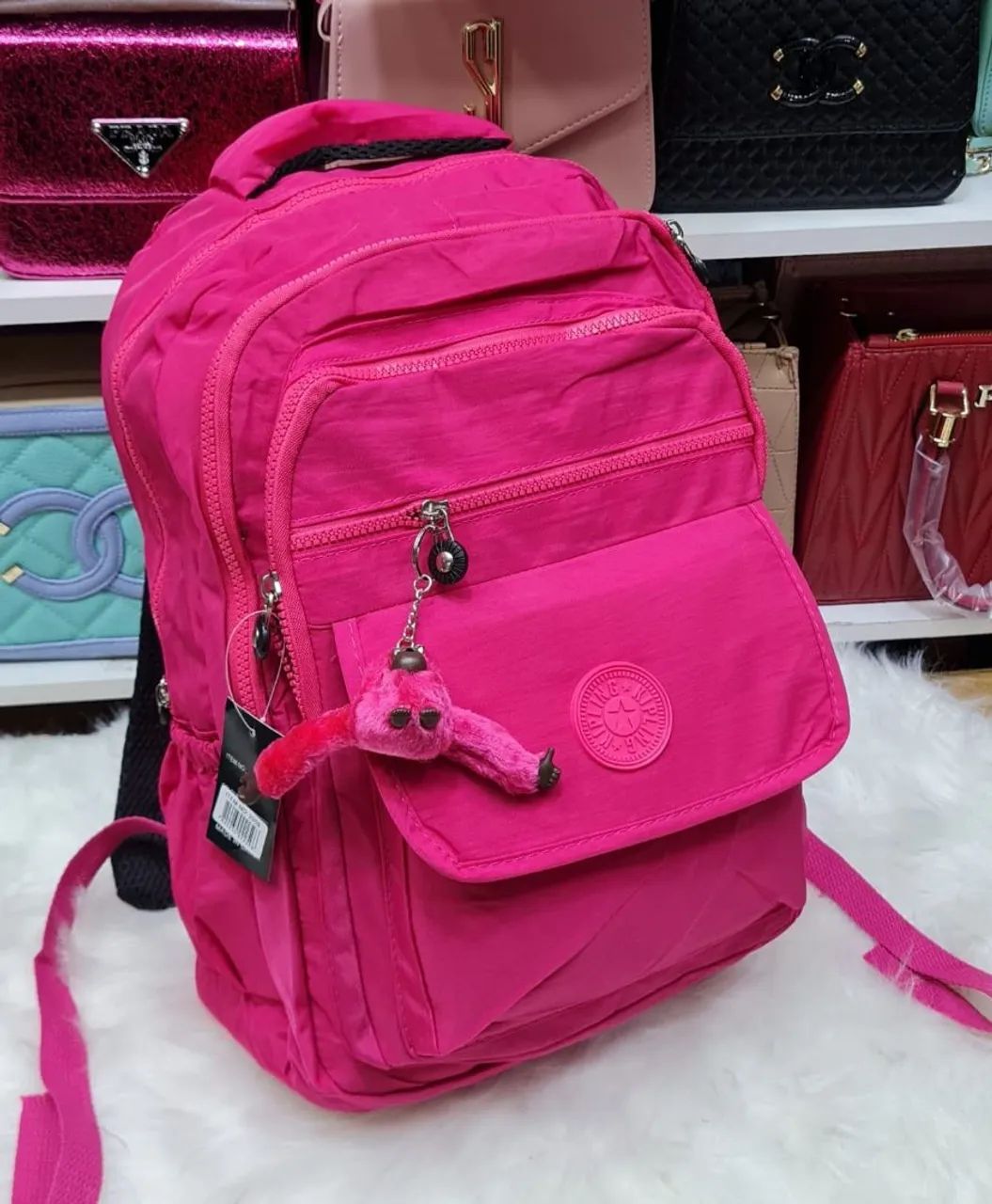 PROMOÇÃO DA SEMANA Mochila Kipling Rosa - Perfeita para o dia a dia!