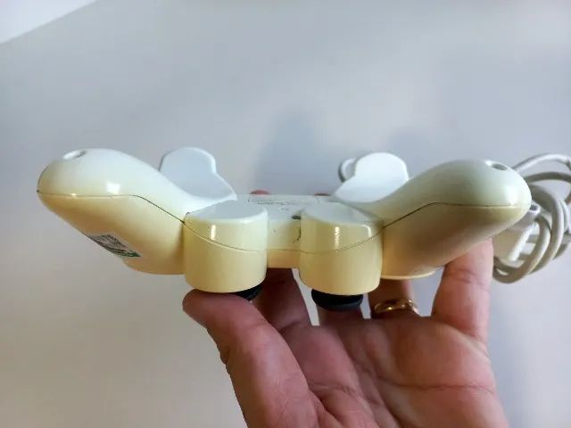 Controle PS2 Original Dualshock 2 Ceramic White D766 - Foto 6