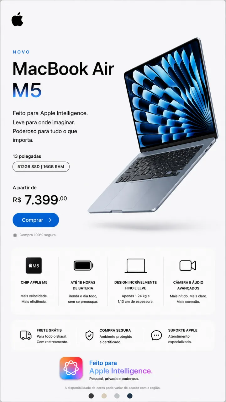 MacBook neo 512 gb silver lacrado na caixa - Notebooks - Setor
